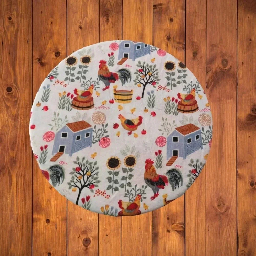 Kitchenaid Bowl Cover, Reversible Chickens and Sunflowers